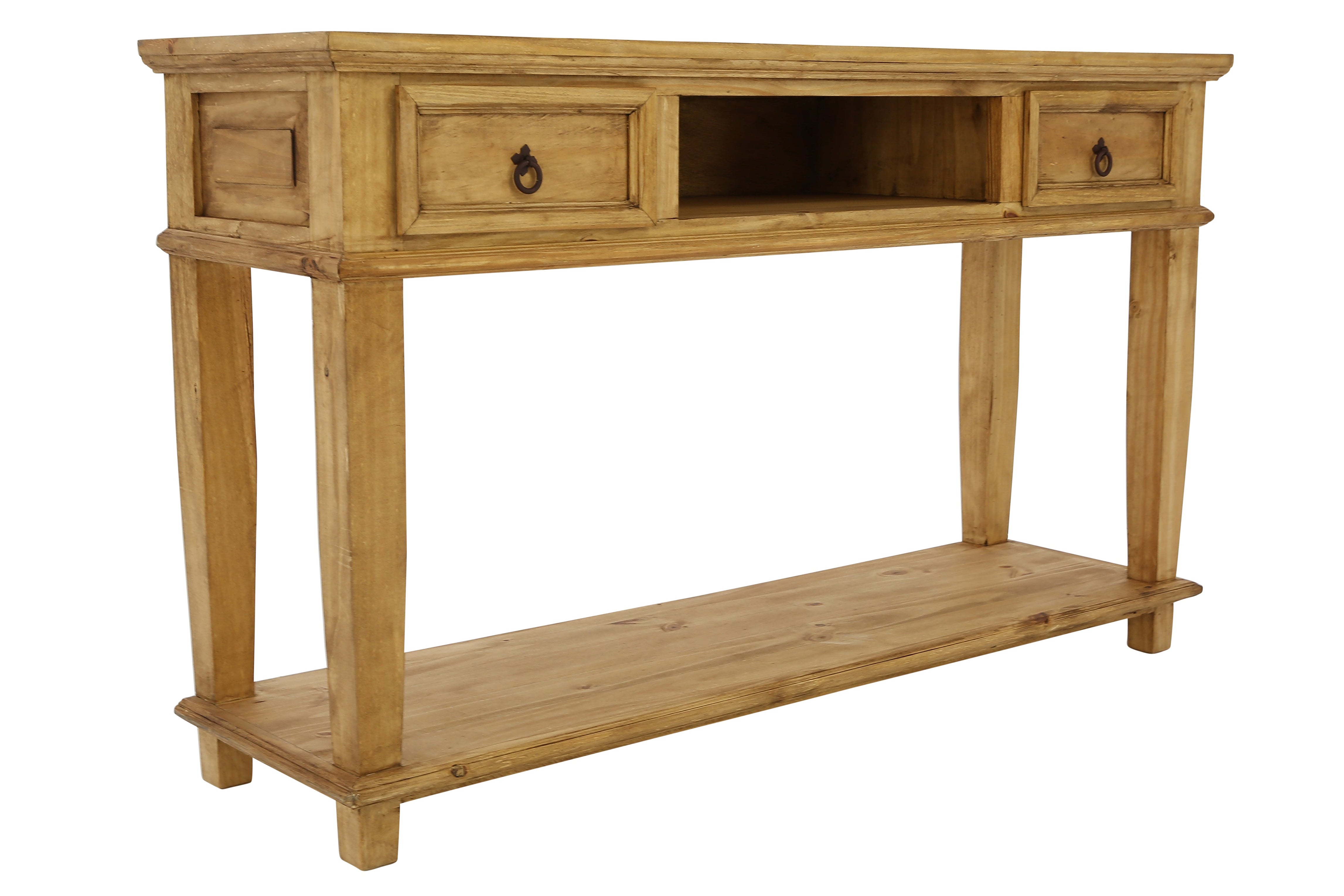 Lawman Console Table - Light Wax - Additional View 2