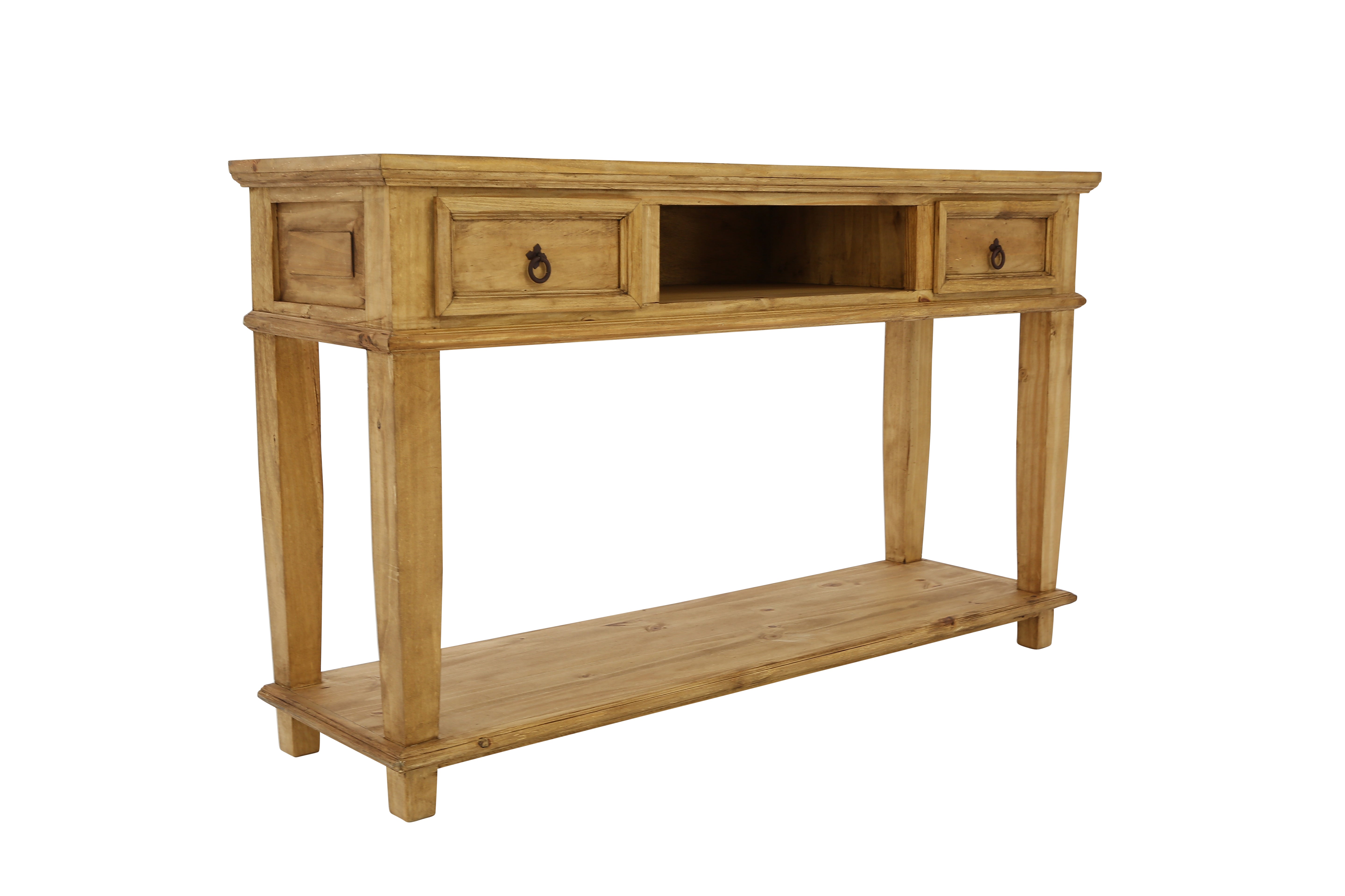 Lawman Console Table - Light Wax - Additional View 2