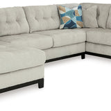 Ashley Furniture - MAXON PLACE STONE 3 PIECE SECTIONAL - Beige Fabric - Sectionals