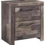 Ashley Furniture - Derekson Nightstand - Grey - Dark Gray Wood - Nightstands