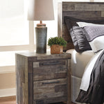 Ashley Furniture - Derekson Nightstand - Grey - Dark Gray Wood - Nightstands - Additional View 1