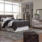 Ashley Furniture - Derekson Nightstand - Grey - Dark Gray Wood - Nightstands - Additional View 2