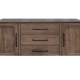 International Furniture Direct - TAMESIS CONSOLE TABLE - Dark Brown Wood - Tables