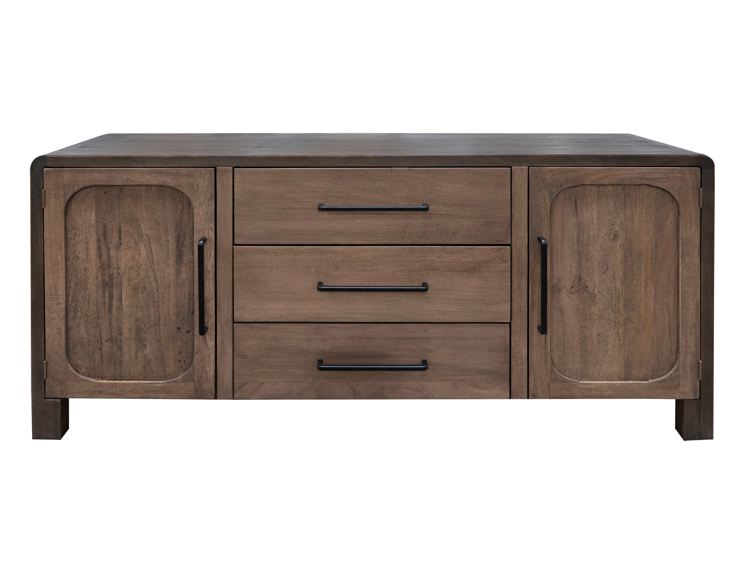 International Furniture Direct - TAMESIS CONSOLE TABLE - Dark Brown Wood - Tables