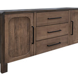 International Furniture Direct - TAMESIS CONSOLE TABLE - Dark Brown Wood - Tables - Additional View 1