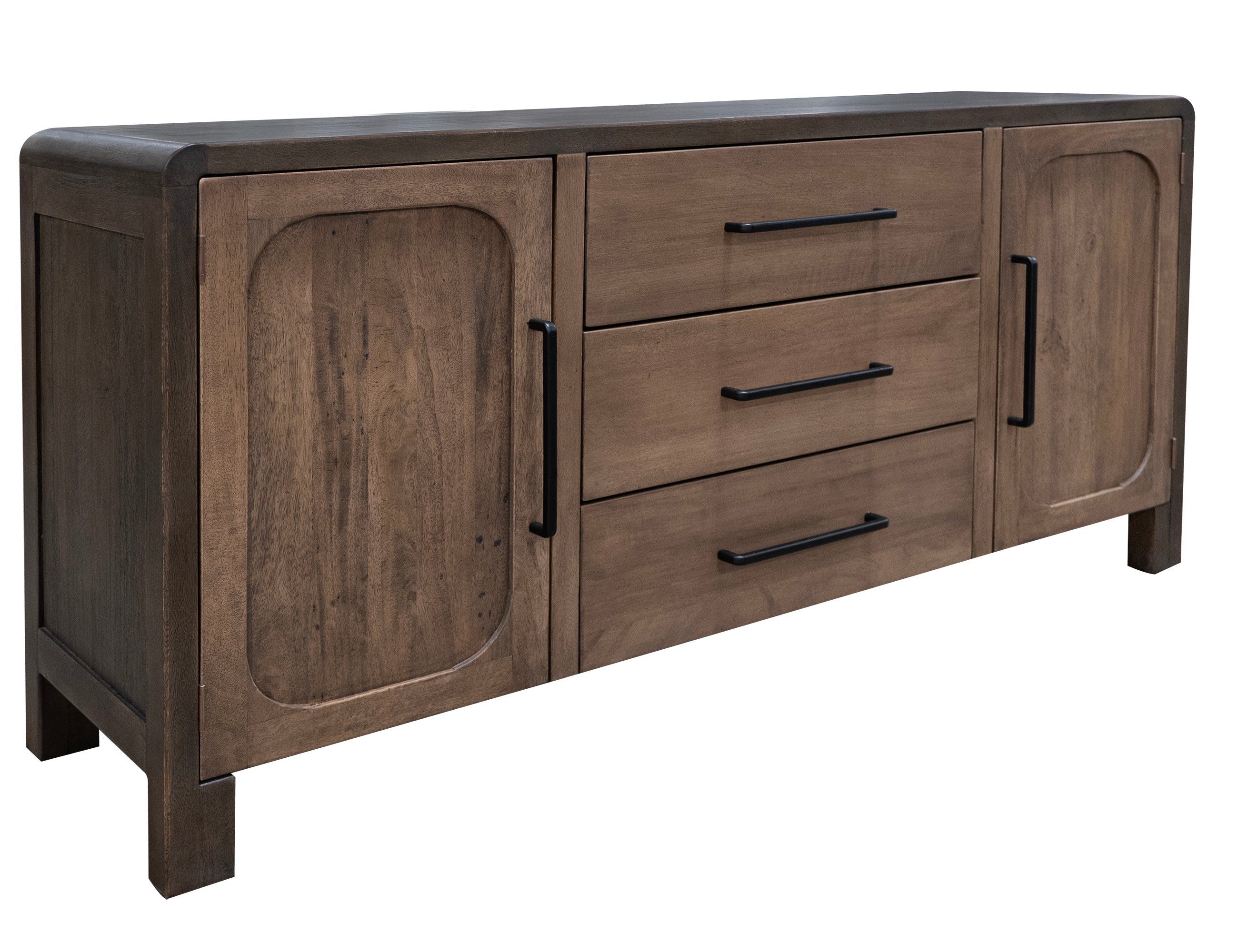 International Furniture Direct - TAMESIS CONSOLE TABLE - Dark Brown Wood - Tables - Additional View 1
