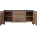 International Furniture Direct - TAMESIS CONSOLE TABLE - Dark Brown Wood - Tables - Additional View 2