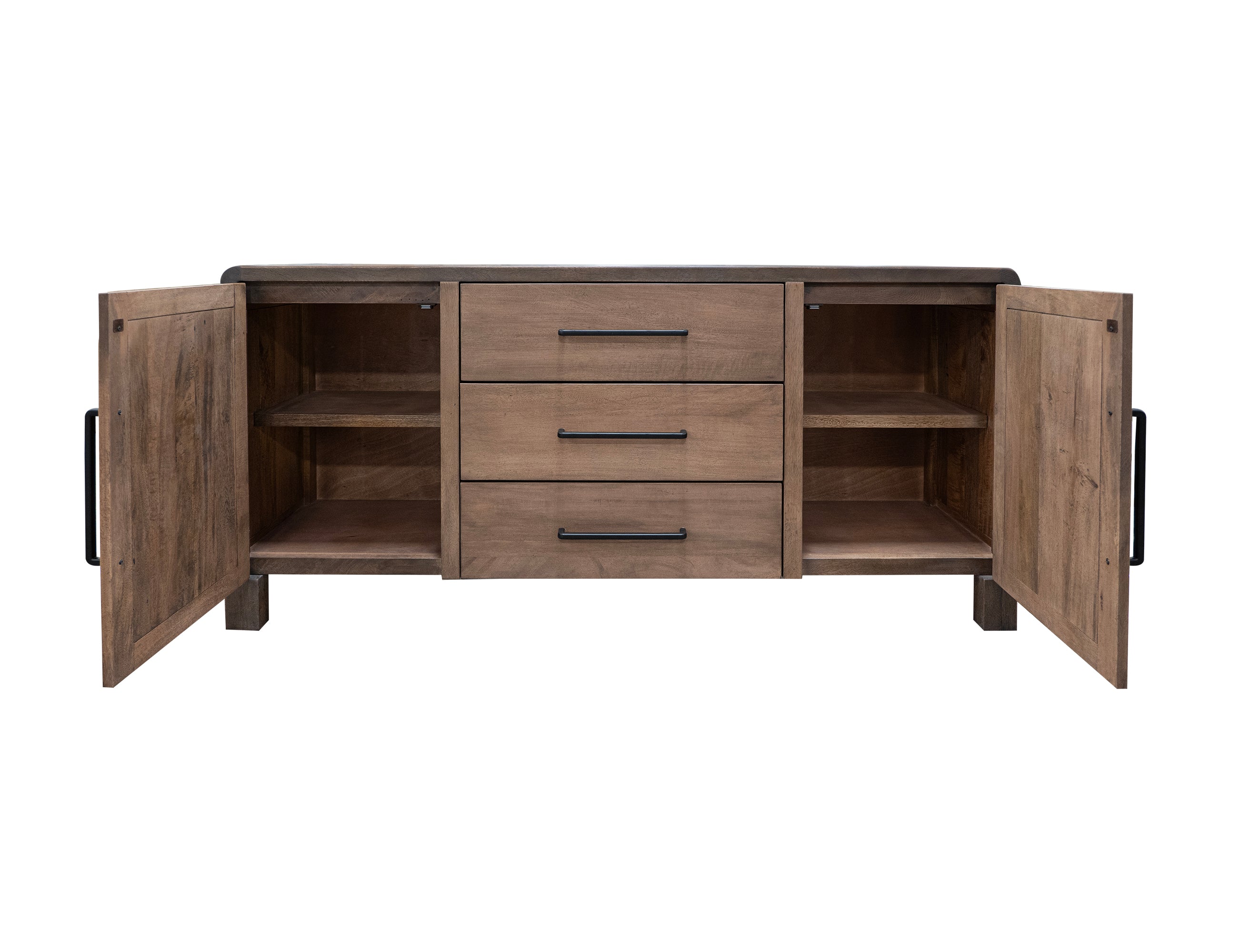 International Furniture Direct - TAMESIS CONSOLE TABLE - Dark Brown Wood - Tables - Additional View 2