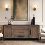 International Furniture Direct - TAMESIS CONSOLE TABLE - Dark Brown Wood - Tables - Additional View 3