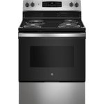 GE STAINLESS 5.0C 30" FREE-STANDING ELECTRIC RANGE - Pearl Silver|Black - Ranges