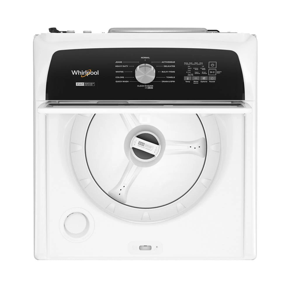 WHIRLPOOL WHITE 4.7CU TOP LOAD WASHER WITH 2-IN-1 REMOVABLE AGITATOR - Washers - Additional View 1