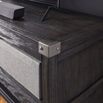 Ashley Furniture - TODOE MEDIA STAND - Gray Wood - TV Stands - Additional View 2