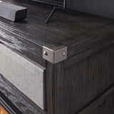 Ashley Furniture - TODOE MEDIA STAND - Gray Wood - TV Stands - Additional View 2