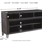 Ashley Furniture - TODOE MEDIA STAND - Gray Wood - TV Stands - Additional View 3