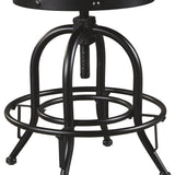 Ashley Furniture - Valebeck 24" Swivel Barstool - Brown - Dark Brown Wood|Metal - Stools - Additional View 2