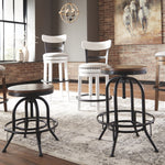Ashley Furniture - Valebeck 24" Swivel Barstool - Brown - Dark Brown Wood|Metal - Stools - Additional View 4