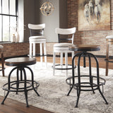 Ashley Furniture - Valebeck 24" Swivel Barstool - Brown - Dark Brown Wood|Metal - Stools - Additional View 4