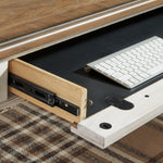 Ashley Furniture - REALYN HOME OFFICE DESK WITH RETURN - Light Brown Wood - Desks - Additional View 2