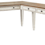 Ashley Furniture - REALYN HOME OFFICE DESK WITH RETURN - Light Brown Wood - Desks