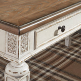 Ashley Furniture - REALYN HOME OFFICE DESK WITH RETURN - Light Brown Wood - Desks - Additional View 6