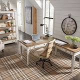 Ashley Furniture - REALYN HOME OFFICE DESK WITH RETURN - Light Brown Wood - Desks - Additional View 13