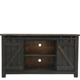 Sterling Barn Door Media Console - Rough Antique