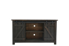 Sterling Barn Door Media Console - Rough Antique