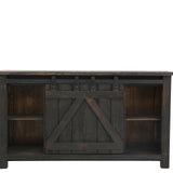 Sterling Barn Door Media Console - Rough Antique - Additional View 1