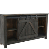 Sterling Barn Door Media Console - Rough Antique - Additional View 2