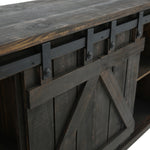 Sterling Barn Door Media Console - Rough Antique - Additional View 4