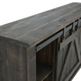 Sterling Barn Door Media Console - Rough Antique - Additional View 6