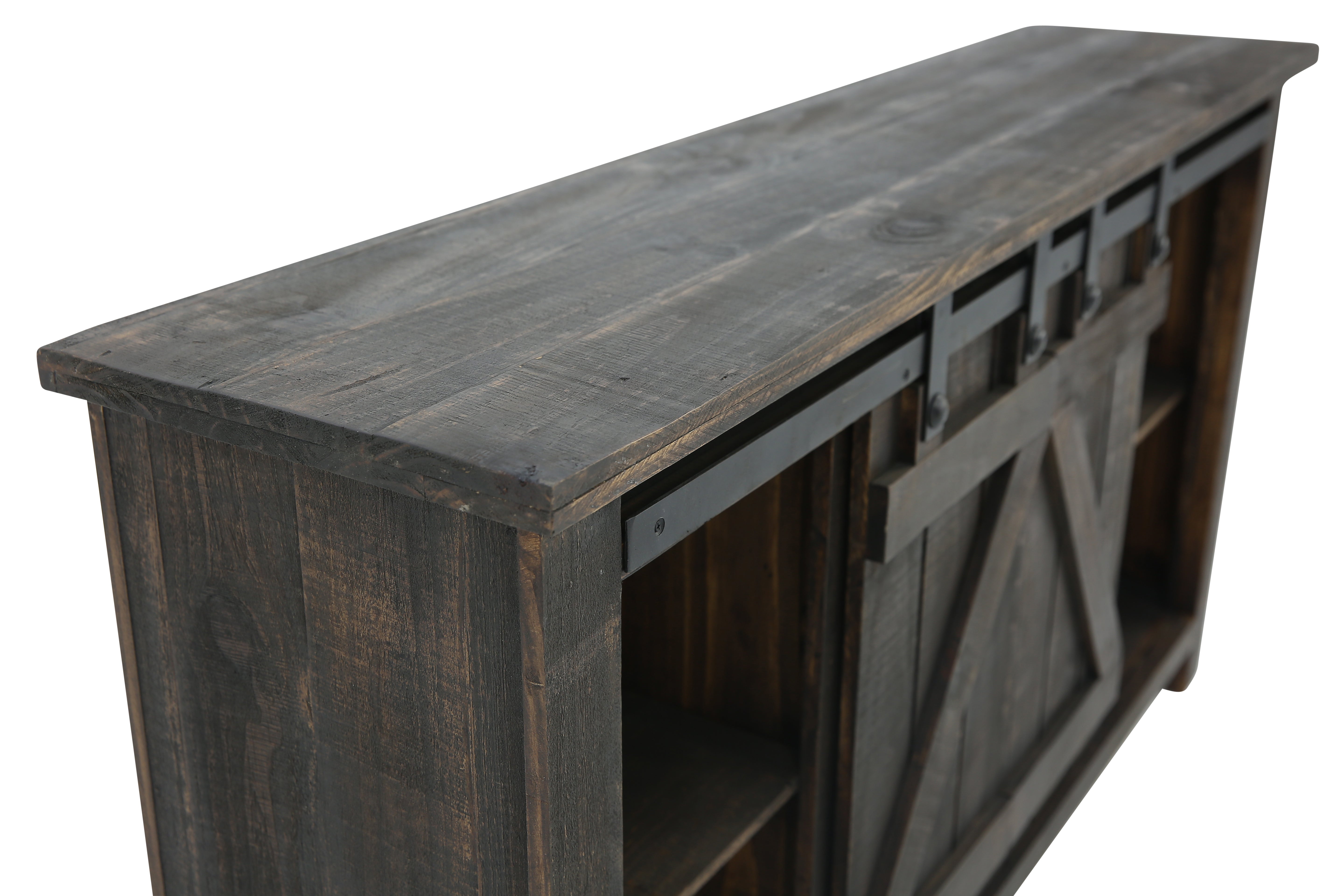 Sterling Barn Door Media Console - Rough Antique - Additional View 6