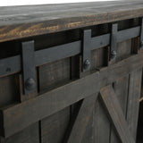 Sterling Barn Door Media Console - Rough Antique - Additional View 7
