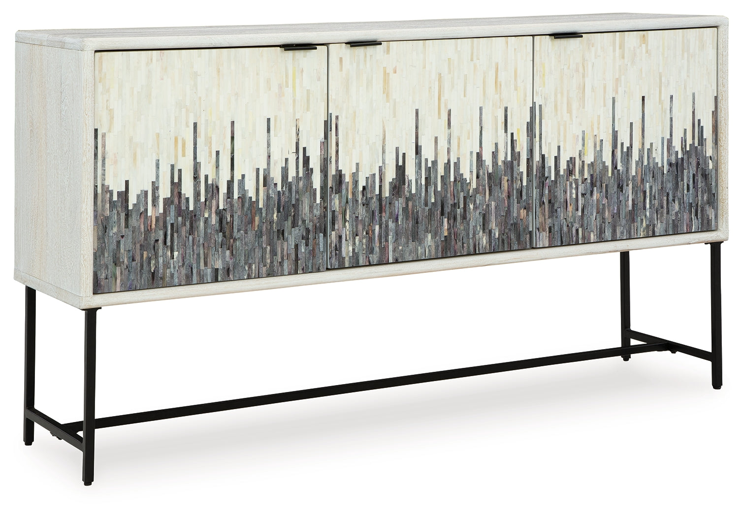 Ashley Furniture - FREYTON ACCENT CABINET - White Wood - Cabinets