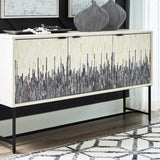 Ashley Furniture - FREYTON ACCENT CABINET - White Wood - Cabinets - Additional View 1
