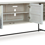 Ashley Furniture - FREYTON ACCENT CABINET - White Wood - Cabinets - Additional View 2