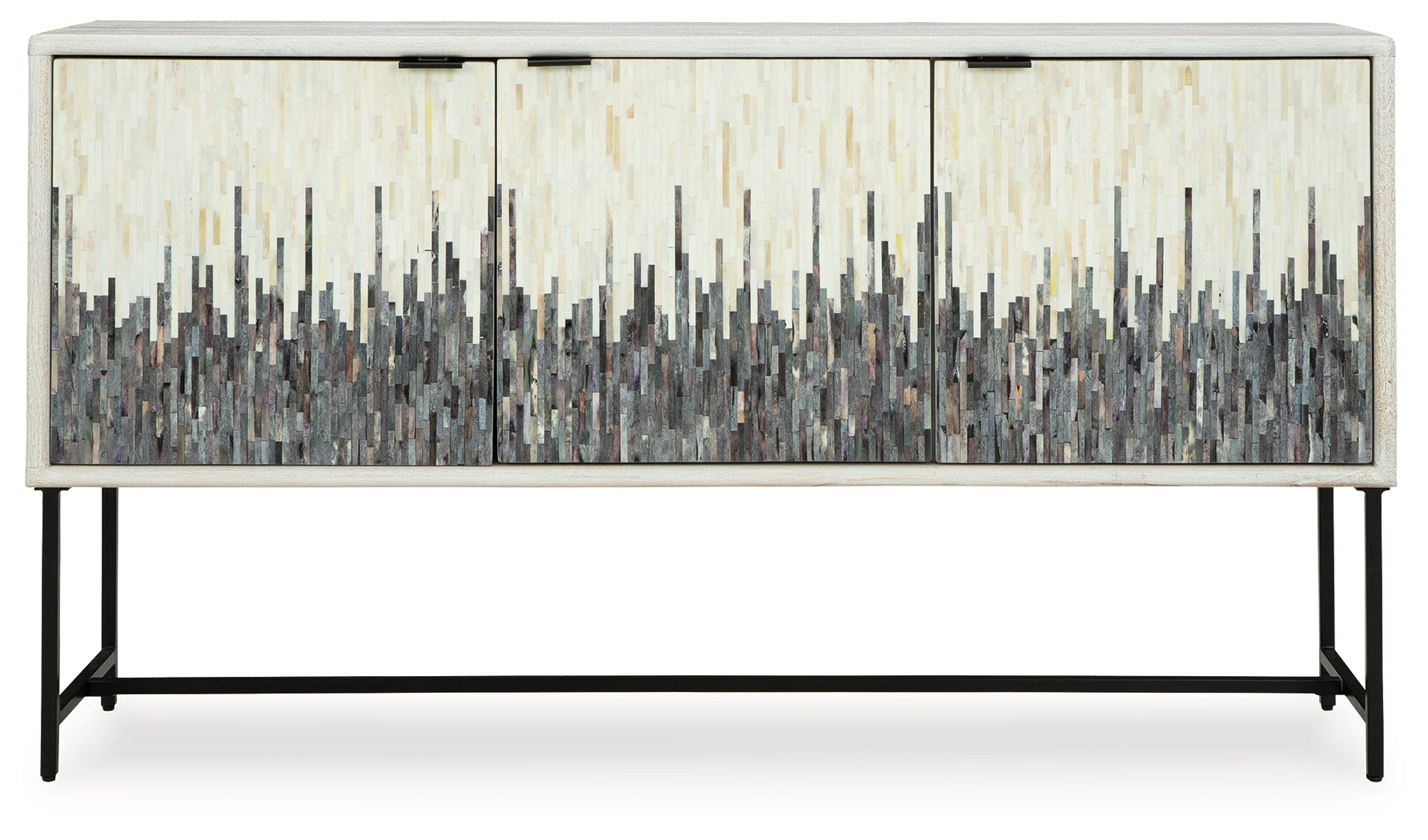 Ashley Furniture - FREYTON ACCENT CABINET - White Wood - Cabinets - Additional View 3