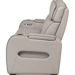 Ashley Furniture - Boyington Power Sofa With Massage, Heat, And Led Lighting - Gray - Leather Match - Sofas - Additional View 5