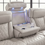 Ashley Furniture - Boyington Power Sofa With Massage, Heat, And Led Lighting - Gray - Leather Match - Sofas - Additional View 10