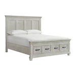 Elements International - Mccoy King Bed - Antique White - Wood - Beds