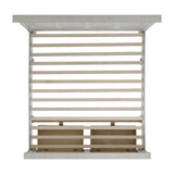 Elements International - Mccoy King Bed - Antique White - Wood - Beds - Additional View 8