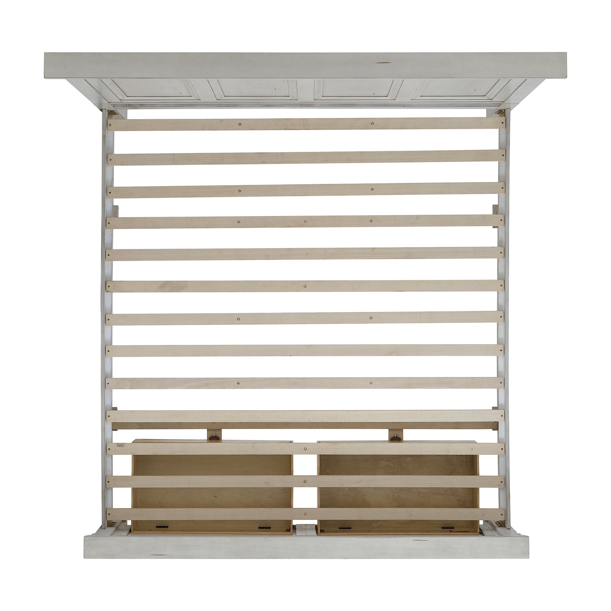 Elements International - Mccoy King Bed - Antique White - Wood - Beds - Additional View 8