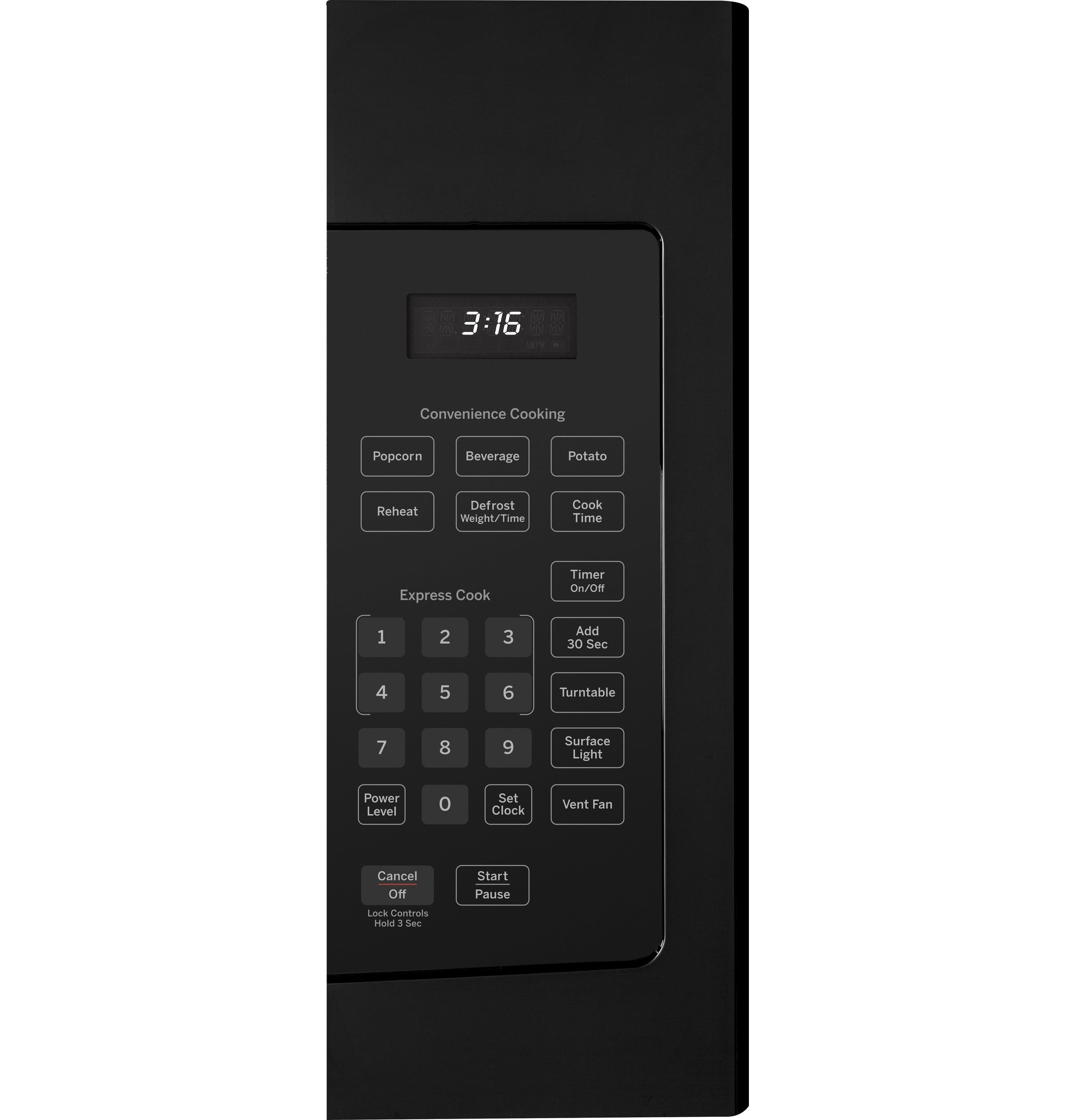 GE BLACK MICROWAVE - Microwaves - Additional View 1