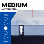 Tempur Sealy - PATERSON II HYBRID MEDIUM KING MATTRESS - Light Blue|Blue Fabric - Mattresses - Additional View 2