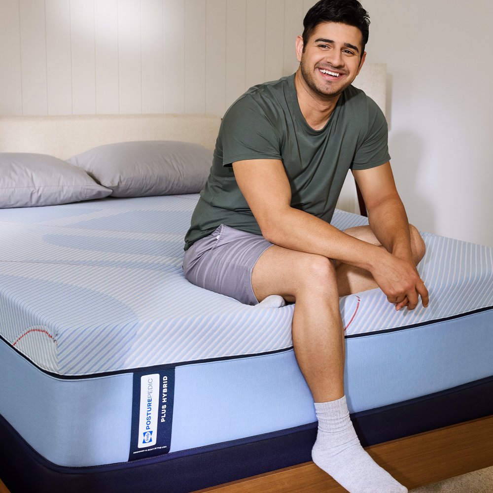Tempur Sealy - PATERSON II HYBRID MEDIUM KING MATTRESS - Light Blue|Blue Fabric - Mattresses - Additional View 9