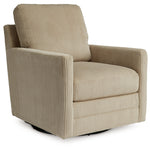 Ashley Furniture - Icaman Swivel Chair - Sand - Beige Fabric - Chairs