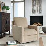 Ashley Furniture - Icaman Swivel Chair - Sand - Beige Fabric - Chairs - Additional View 1