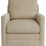 Ashley Furniture - Icaman Swivel Chair - Sand - Beige Fabric - Chairs - Additional View 2