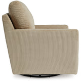 Ashley Furniture - Icaman Swivel Chair - Sand - Beige Fabric - Chairs - Additional View 3