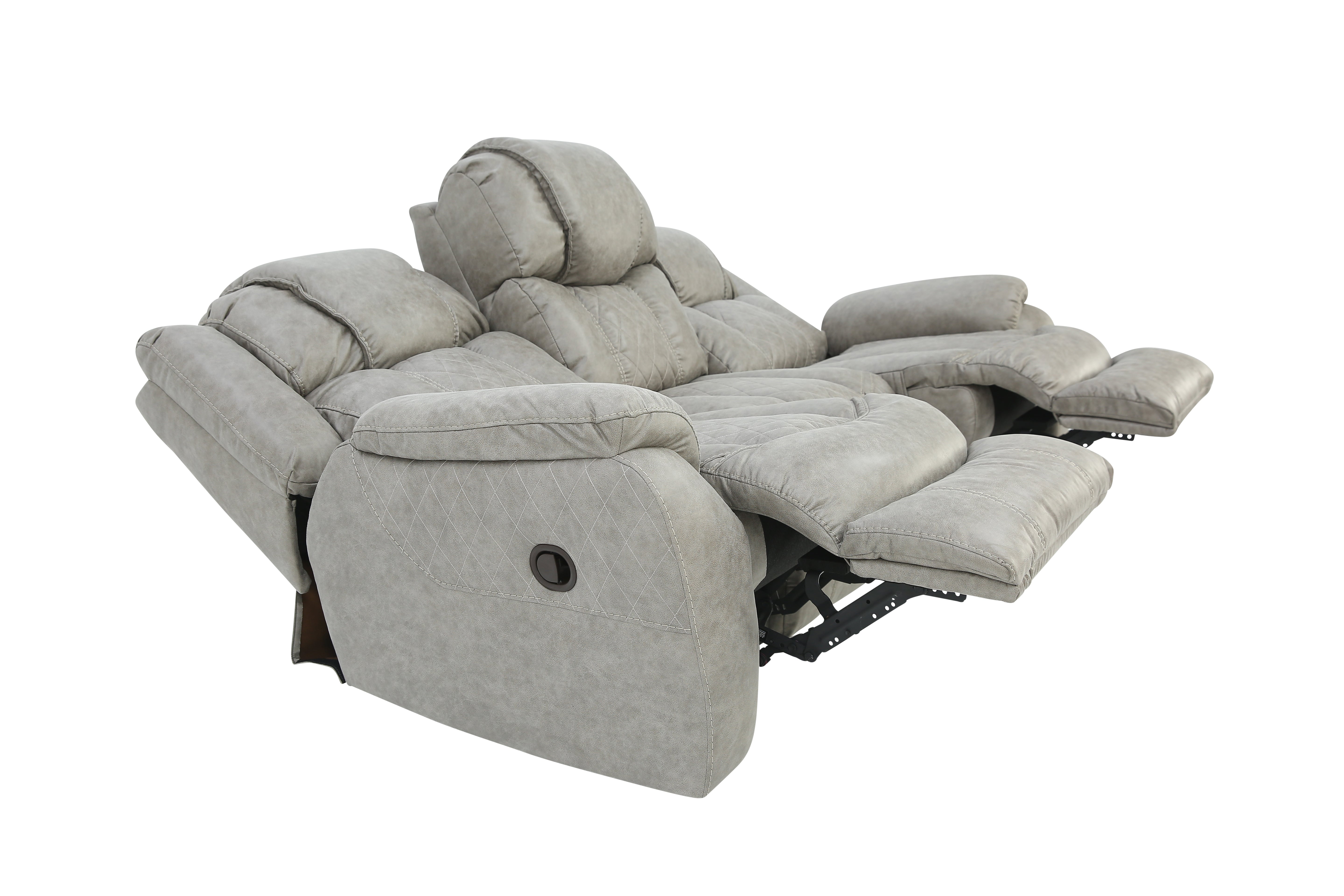 Cason Reclining Sofa - Mushroom - Additional View 3